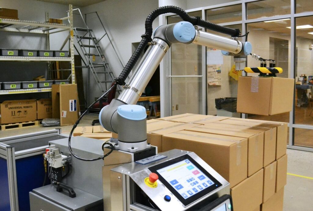 Paletizacija 
robot za paletiranje
automatizovano rešenje za paletiranje
